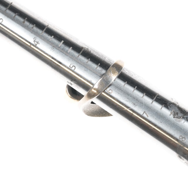 Silver Sz6 Barbaros Yasar Bora Sterling turquoise freeform ring For Sale - Image 8 of 10