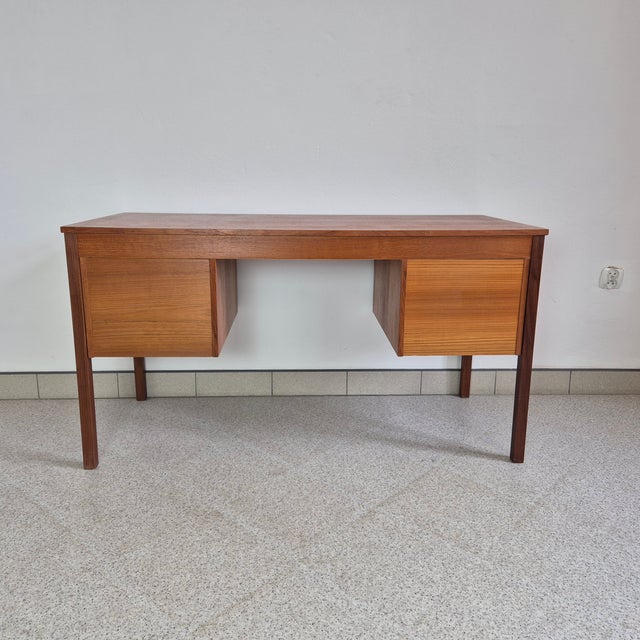 Mid-Century Modern Mid-Century Modern Danish Teak Desk from Domino Møbler, 1960s For Sale - Image 3 of 13