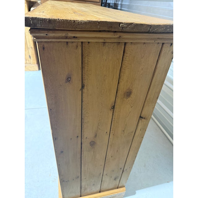 Antique Pine Three Door Cupboard / Cabinet From England For Sale - Image 14 of 18
