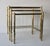 Late 20th Century Vintage Boho Brass Bamboo Nesting Tables - Set of 3 For Sale - Image 4 of 18