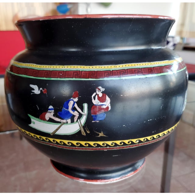 1875-1912 John Tams & Son Ltd Round Bowl Vase Pottery For Sale - Image 9 of 10