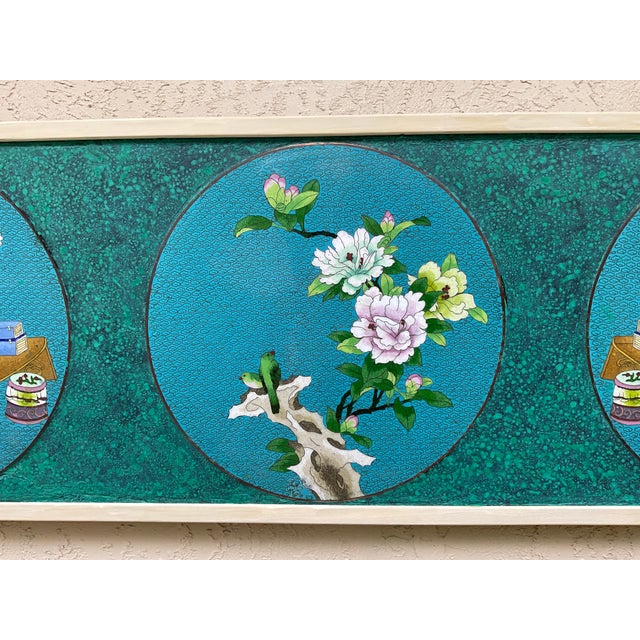 Exquisite Reimagined Chinese Antique Wall Panel – Floral , Art by Joseph Malekan For Sale - Image 9 of 14
