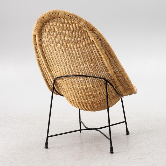 Kerstin Hörlin-Holmquist Stora Kraal Easy Chair by Kerstin Hörlin-Holmquist, 1950s For Sale - Image 4 of 8