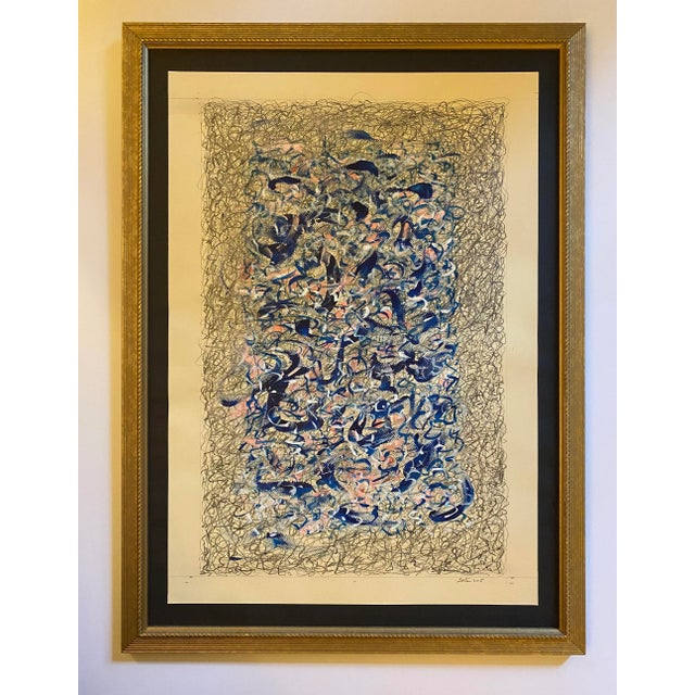 2010s Abstract Gouache Painting by Satori Gregorakis For Sale - Image 5 of 5