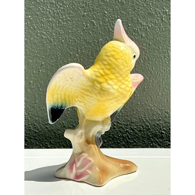 This charming vintage cockatoo figurine captures the playful optimism of Mid-Century Modern design. Meticulously crafted...