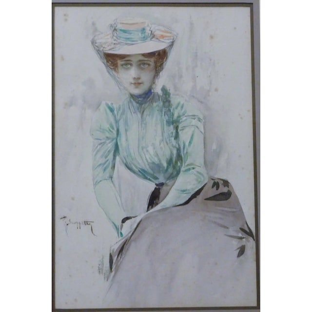 Vintage original watercolor by noted Italian artist, Pietro Scopetta. Image size 15 x 10, signed, nice mat and frame. Good...