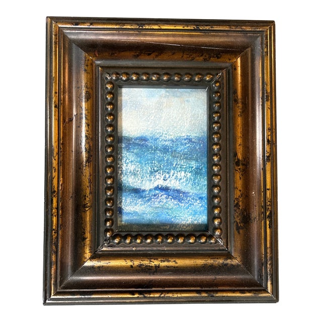 1970’s Original Impressionist Seascape Watercolor Painting For Sale