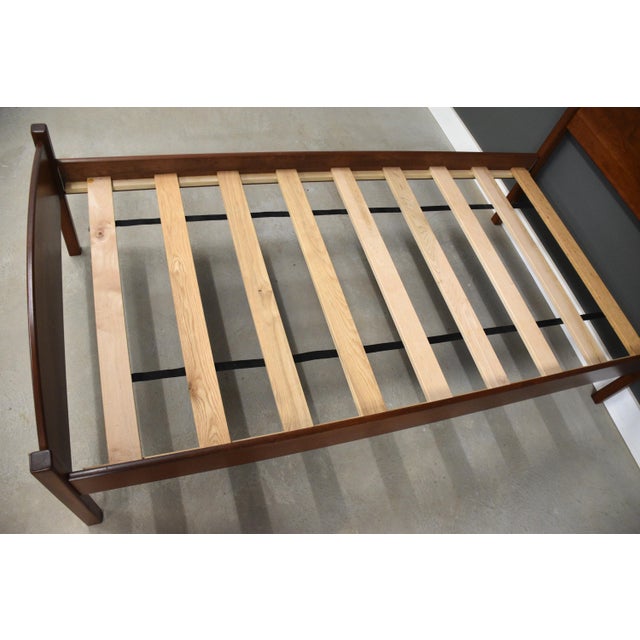 Wood Late 20th Century Solid Cherry Twin Bed For Sale - Image 7 of 7