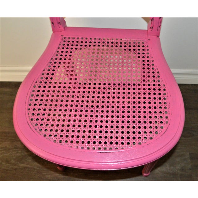 Early 20th Century Louis XVI Style Cane Back and Seat Accent Chair For Sale - Image 5 of 10