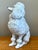 Ceramic Vintage Italian White Ceramic Poodle Sculpture For Sale - Image 7 of 12