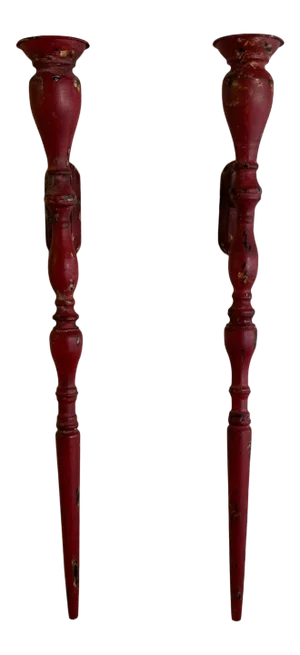Industrial Rustic Wall Cast Iron Sconces - a Pair