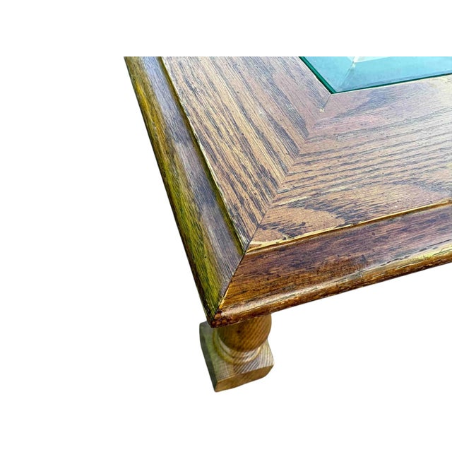 Late 20th Century Pennsylvania House William and Mary Style Oak Coffee Table For Sale In Indianapolis - Image 6 of 12