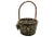 Wood Green Woven Rattan Basket For Sale - Image 7 of 7