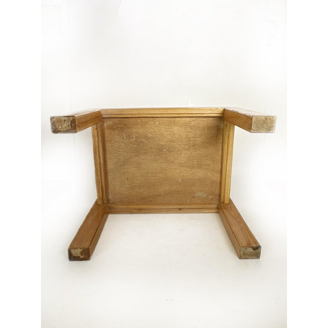 Scandinavian Wood and Ceramic Table, Sweden, 1970s For Sale - Image 12 of 13