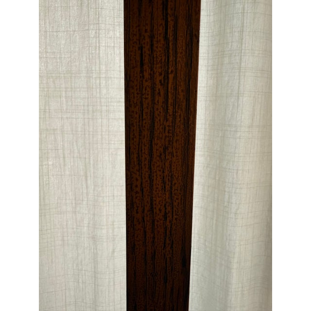 Wood Antique Mission Style Solid Oak Standing Hall Tree With Four Double Hooks For Sale - Image 7 of 10