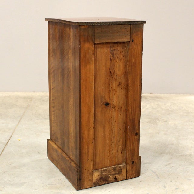Wood Bedside Table in Walnut For Sale - Image 7 of 9