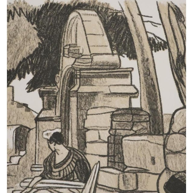 Mathurin Meheut, Rest After the Ceremony, 1937, Engraving For Sale - Image 7 of 8