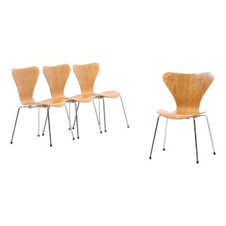 Series 7 Chairs by Arne Jacobsen for Fritz Hansen, Set of 4 For Sale