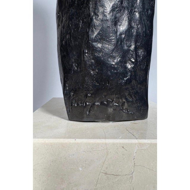 Metal Amedeo Modigliani (1884-1920) Sculpture "Head of a Young Girl with Bangs" For Sale - Image 7 of 8