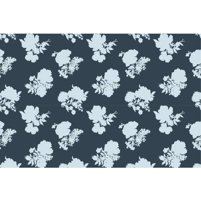 Swans Island Silhouette Navy Fabric by the Yard For Sale