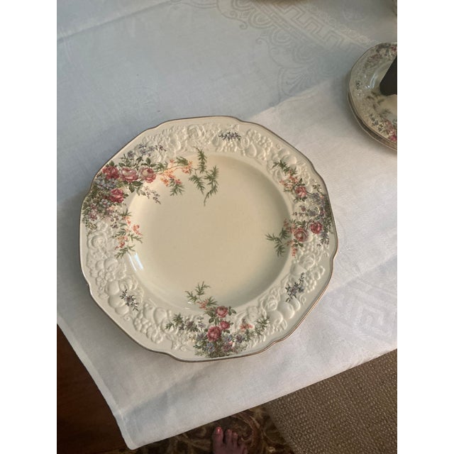 English 1930s Set of Ducal Crown Rosalie China - 49 Piece For Sale - Image 3 of 4