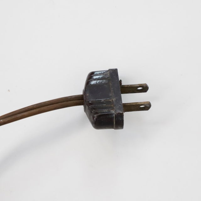 1920s 1920s Art Deco Cooper & Wood Detail Torchiere Floor Lamp For Sale - Image 5 of 6