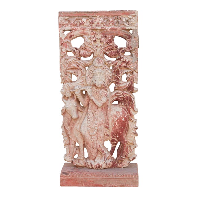 Vintage Cast Indian Krishna Figure For Sale