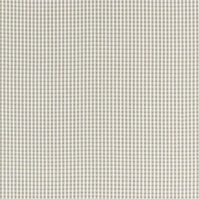 Sample - Schumacher Aruba Check Fabric in Stone For Sale