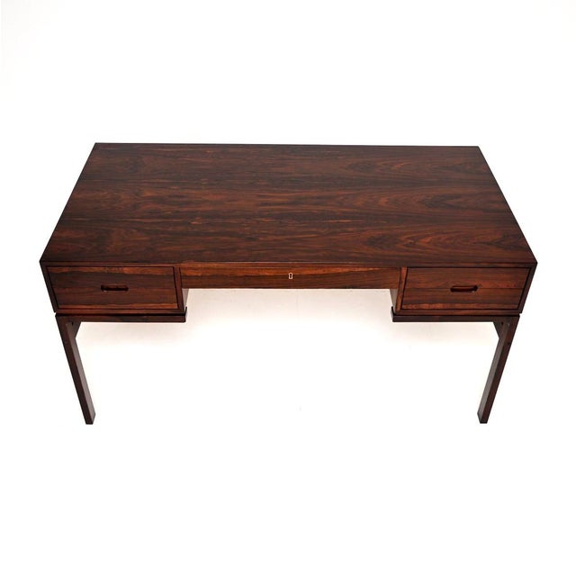 Wood Vintage Danish Desk attributed to Arne Wahl Iversen for Vatne Møbler, 1960 For Sale - Image 7 of 11