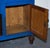 Antique Victorian Vibrant Blue Hand-Painted Kitchen Cupboard For Sale - Image 17 of 18