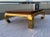 Wood Asian Influenced Ming Legged Brass Coffee Table After Mastercraft For Sale - Image 7 of 13