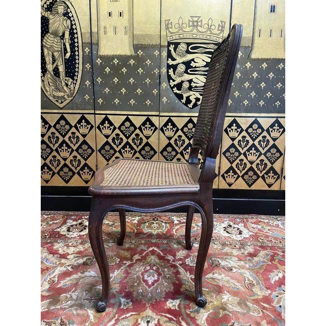 Louis Xv Style Caned Chairs in Oak, Set of 6 For Sale - Image 6 of 10