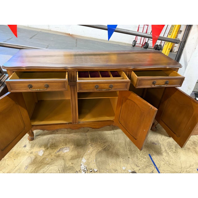 French Provincial Louis XV Style Buffet Sideboard For Sale - Image 10 of 10