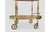 Vintage Brass and Glass Bar Cart, 1950s For Sale - Image 9 of 10