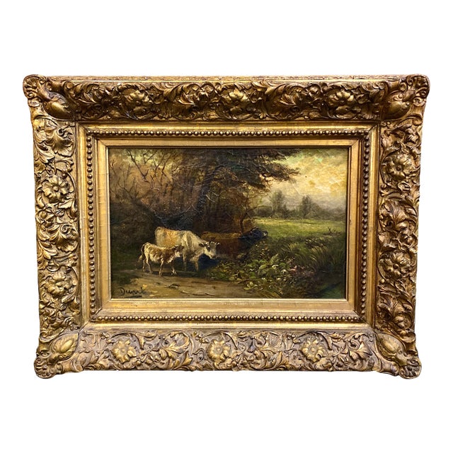 Jules Dupré 19th Century French Barbizon School Pastoral Oil Painting, Louvre, Smithsonian, Metropolitan Museum of Art For Sale