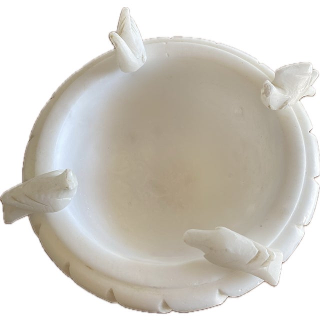 Antique Alabaster Bird Bath For Sale - Image 4 of 5