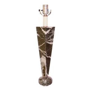 Vintage Marble and Lucite Table Lamp