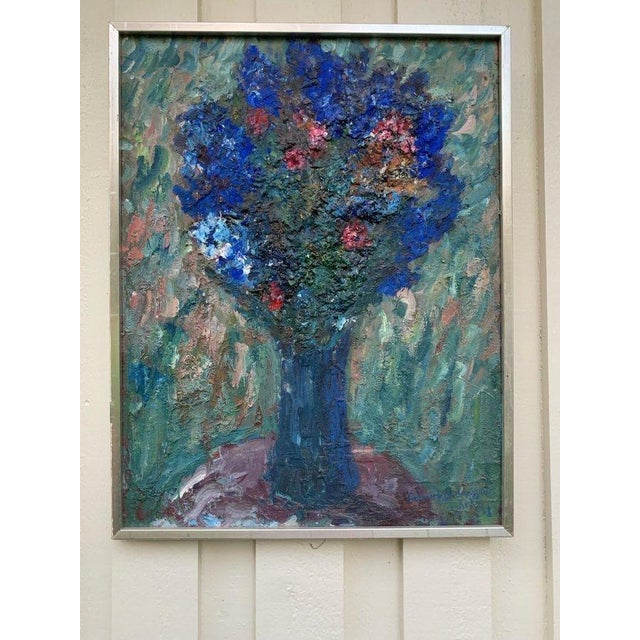 Lennart Andersson, Blue Vase, 1968, Oil on Canvas, Framed For Sale - Image 18 of 18