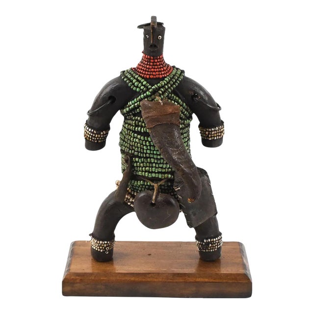 Early 20th Century Namchi Namji Beaded Fertility Doll Cameroon For Sale