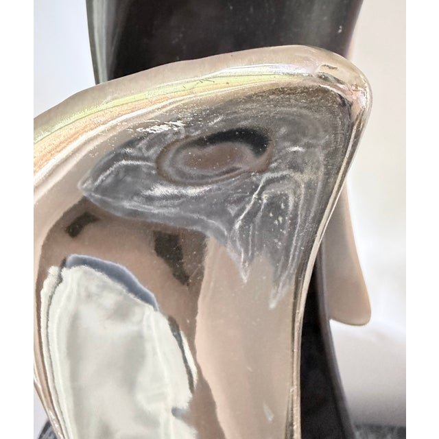 1960s Laurel Lamp Company Sculptural Table Lamp With Custom Bisson Bruneel Shade For Sale - Image 13 of 15