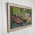 An expressive oil painting on panel by Swedish artist Hannes Wagnstedt (1906–1980), depicting a vivid harbor-side...