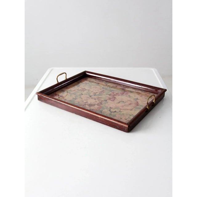 Vintage Floral Tray For Sale - Image 11 of 11