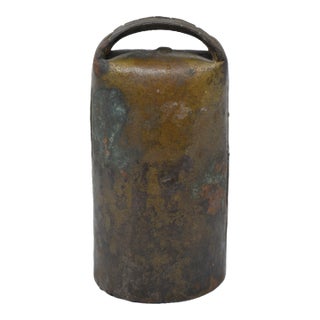 Vintage Italian Metal Cow Bell For Sale