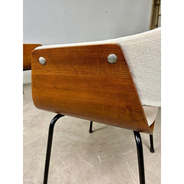Wooden Shell Chairs, 1950s, Set of 4 For Sale - Image 9 of 10