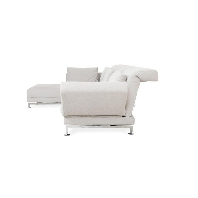 Moule Corner Sofa and Ottoman in Grey Fabric from Brühl, Set of 2 For Sale - Image 16 of 18