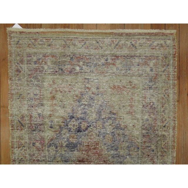Rare Shabby Chic Late 19th Century Wool Narrow Khotan Runner For Sale - Image 13 of 18