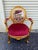French Vintage Set of 2 Louis XVI Armchairs, Hand-Carved Gilded Frame, Velvet Upholstery For Sale - Image 3 of 8