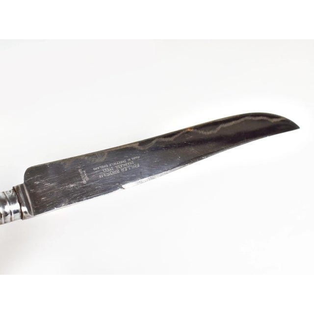 Vintage Fuller Bros Ltd. Natural Cow Horn Handle Cutlery, 3 Pieces For Sale - Image 10 of 13