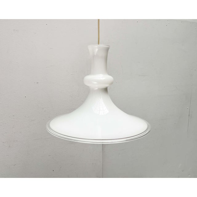Vintage Danish Etude Glass Pendant Lamp by Michael Bang for Royal Copenhagen, Holmegaard, 1970s For Sale - Image 17 of 18