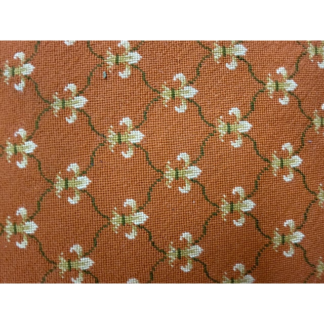 1970s Vintage French Needlepoint Foot Stool, 1970’s For Sale - Image 5 of 6